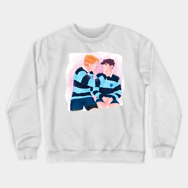 Heartstopper "mud on your face" Crewneck Sweatshirt by Giullia - Yeppeunyeppeun Art